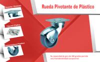 Banner - Rueda pivotante de plastico sin freno 30 mm