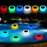 Dispensador Flotante De Cloro Para Piscina Solar Con Luz Colorida Para Spa Y Baño De Tubo Dispensador De Tabletas De Bromuro - details 4
