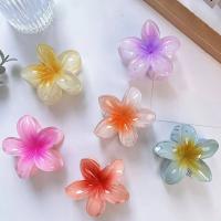 Pinza Para El Cabello De Acrílico Grande Con Diseño De Flor Gradient Para Mujeres Accesorio De Moda De Barretta Estilo Caracol Decorativo Para Fiestas Y Uso Diario - details 3