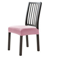 Cubierta De Silla De Comedor Suave De Velours Color Sólido Cubierta De Asiento Desmontable Antipolvo Fundas De Silla Para Hotel Y Hogar - details 20