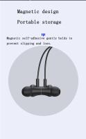 Auriculares Inalámbricos De Cuello Con Silicone Para Running Y Deportes Control De Música Y Llamadas Bluetooth Longitud De La Banda De Almacenamiento - details 3