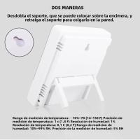 Medidor De Temperatura Y Humedad Digital LCD HTC-2/HTC-1 Estación Meteorológica Con Reloj Para Interior Y Exterior - details 5