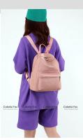 SSITO Mochila Simple informal para Mujer, mochila Escolar de Color sólido, mochila de viaje de Nailon 32*28*14cm - details 9
