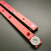 Herramienta De Miter Roja Para Carpintería Con Track T Y Slider Práctico Modificador Metal Miter Barra De Limitación - details 8