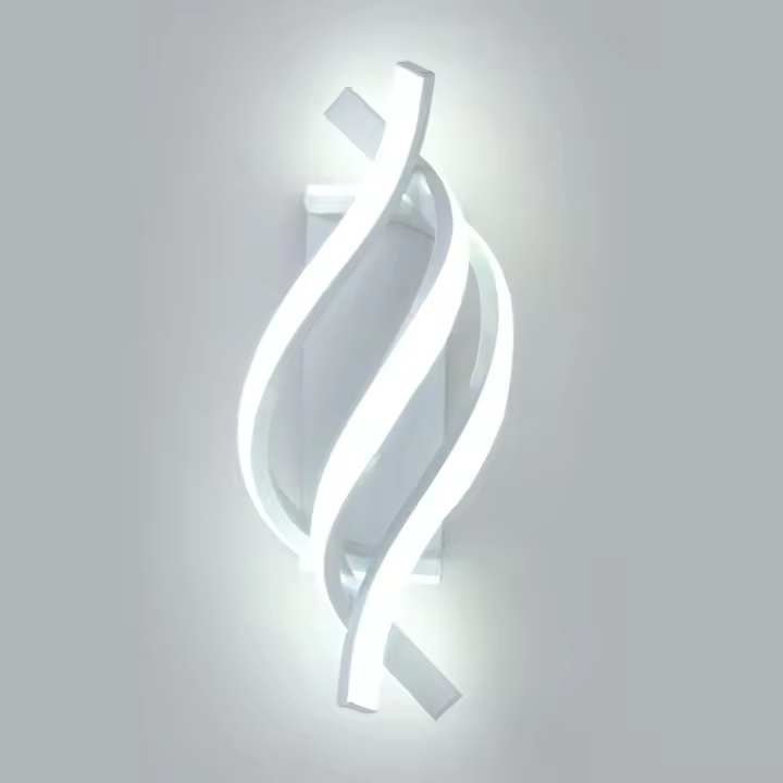 Lámpara De Pared LED Moderna Para Decoración De Hogar Y Habitaciones Iluminación Blanca Y Negra Para Sala De Estar Y Dormitorio - 1