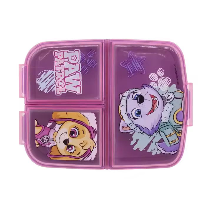 SANDWICHERA con Compartimentos |fiambrera infantil | Varias LICENCIAS Disponibles (Disney, Frozen, LOL, Patrulla Canina, minnie mouse,princesas,stitch,peppa pig,bluey,pokemon ,micky,Batman..) - 1