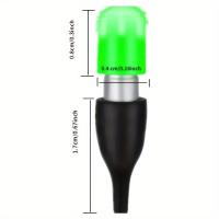 Luz De Cola De Flotador De Pesca LED 1 Forma De Guisante Llamativa Luz Nocturna Emisión Material PC Protección IPX6 Tipo De Batería - details 0