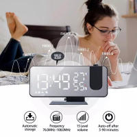 Despertador de Proyección LED with FM Radio y Alarma Dual - Brillo Ajustable - Diseño Práctico - details 2