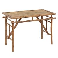 vidaXL Mesa plegable de jardín de bambú 115x50x75 cm - details 0