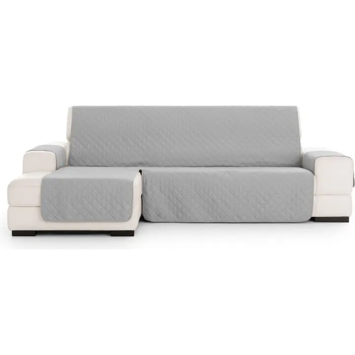 ECOMMERC3  Funda Sofá Chaise Longue Tamaño Extra I+D (Variedad de Colores) - Funda De Sofá De Tejido Acolchado - Tejido Transpirable y Extra Suave Con Protección Antidesgaste - Diseño Antideslizante Con Banda Elástica - 1