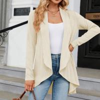 Chaqueta Abierta Delantera Para Mujer Casual De Manga Larga Ligera Tejida Suave Suéter Otoño Invierno Solido Estilo Calle - details 11