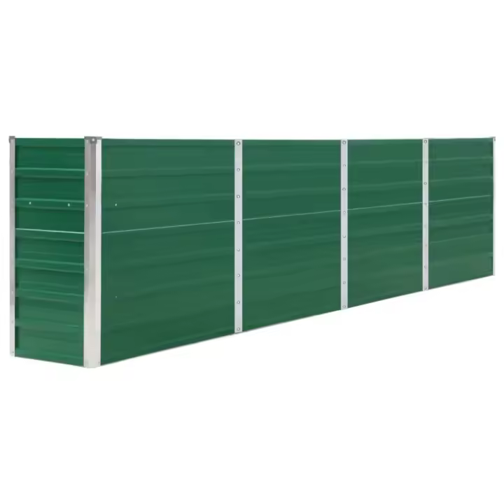 Cama Cultivo Elevada 320x40x77 cm Arce Galvanizado Verde - 1
