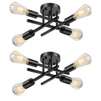 Modern Sputnik Candelabro Lámpara De Techo Semi-Enchufe Con 4/6 Bombillas LED E27 Para Dormitorio Y Sala De Estar Material De Hierro Fuente De Luz LED No Dimmable - details 23