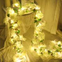 Guirnalda De Flores Artificiales De Cerezo Con Luz Para Decoración De Boda Y Día De San Valentín Arches Pared Fiesta - details 5