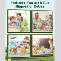 Bloques De Construcción Magnéticos Creativos Set De Escenas Famosas De Mi Mundo Juguete DIY Para Niños Y Niñas Regalo De Navidad - details 1