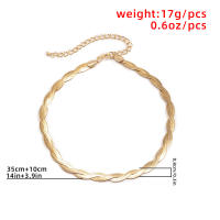Collar De Cadena De Escama De Serpiente Tejida En Oro Lacteo Para Mujeres Y Hombres Collar De Corazón Con Borla Simples Y Modernos Joyería De 2022 - details 1