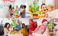 Juguete De Cactus Hablador Recargable Grabador Y Repetidor Educativo Para Niños Aprendizaje De Idiomas Inglés Español Árabe Unisex - details 2