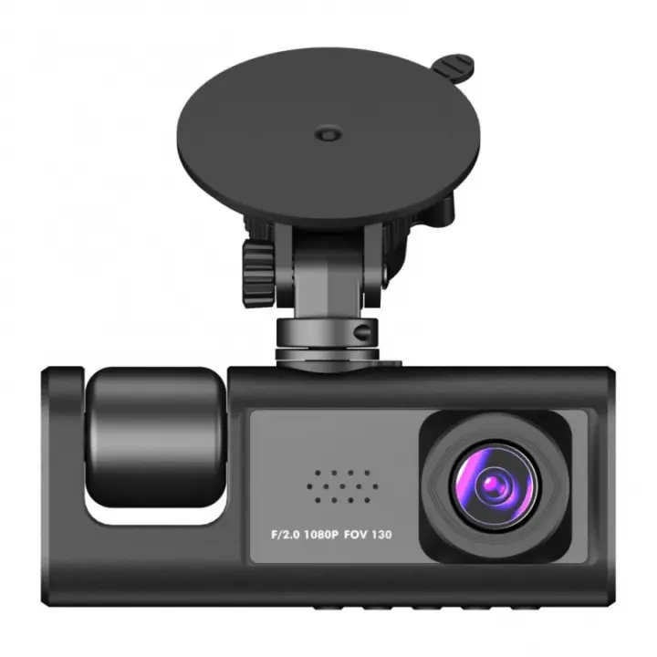 Cámara De Salpicadero Frontal E Interior, Dash Cam 8,03 cm 1080P, Sensor G, Visión Nocturna HD, Grabación En Bucle, Ángulo Amplio, DVR Para Coche-Black Friday-Gift de Navidad - 1