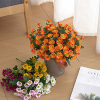 Bellos Girasoles De Seda Para Decoración Navideña Y Hogar Flores Artificiales Bouquet De Dalia Para Bodas Y Aniversarios - details 2
