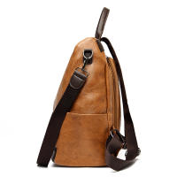 Mochila antirrobo de piel sintética para mujer, de gran capacidad bolso de hombro, de viaje, de marca famosa, a la moda - details 13