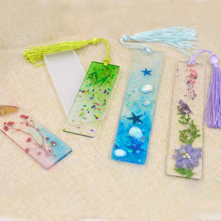 Molde De Silicona Para Marcadores Rectangulares 3Pcs Herramientas De Joyería Para La Casteación De Epoxy UV Accesorios DIY - 1