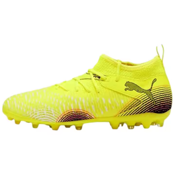 Botas de Futbol Puma Future 8 Match Mg para niños unisex en color amarillo - 1