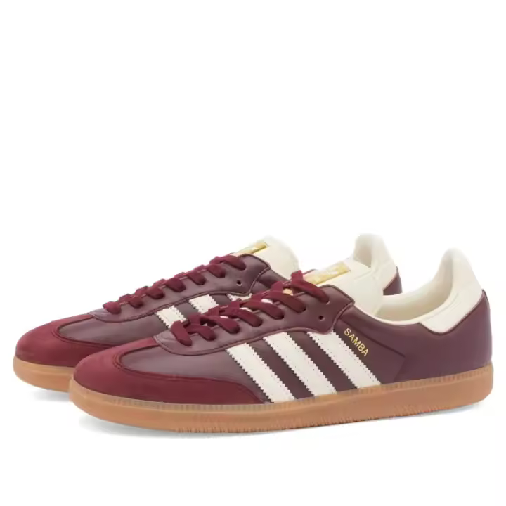 Adidas Samba OG Woman ID0477 Maroon/CreWht/Gold ID0477 - 1