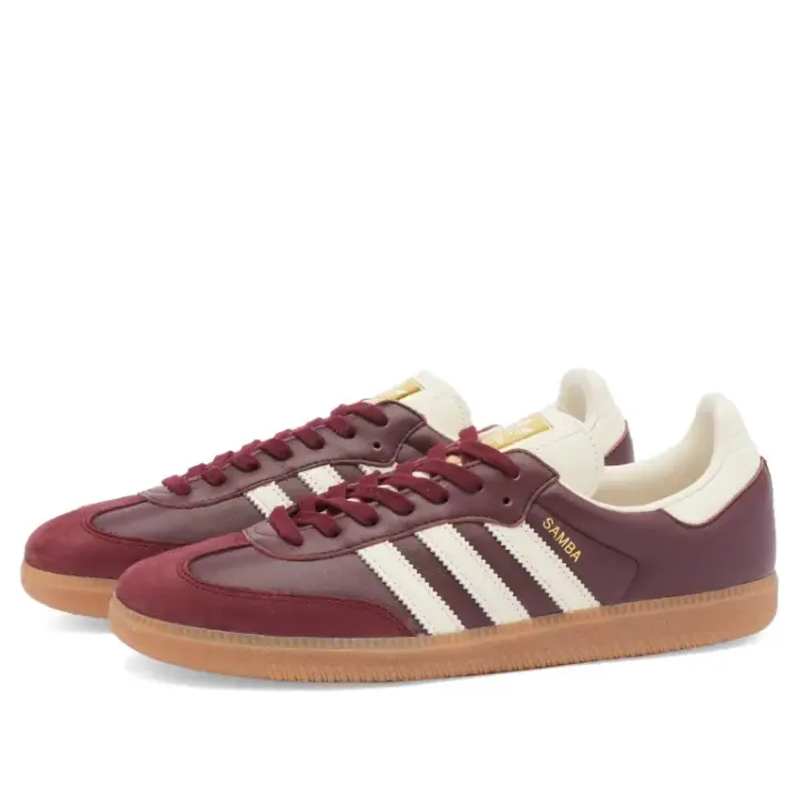 Adidas Samba OG Woman ID0477 Maroon/CreWht/Gold ID0477 - 1