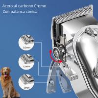 Cortadora de pelo profesional para perros y Gatos, recargable de Metal, máquina de Corte para Perros, Corte de pelo de Moso Ruido - details 1