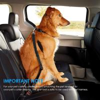 Cinturón de Seguridad de Coche para Perros Gato, 2PCs Arnés del Cinturón de Nylon Ajustable Universal - details 3