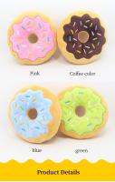 Juguete Para Perros Donut De Peluche Sonido Squeaky Interactivo Resistente Mordida Divertido Para Masticar Y Morder Dientes - details 3