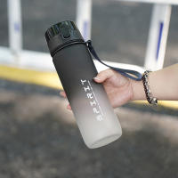 Botella Deportiva De Agua Con Asa 500-1000ml Gradient Frosted Para Gimnasio Deporte Camping Uso Exterior Para Adultos - details 10
