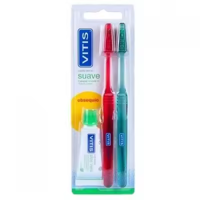 CEPILLO DENTAL ADULTO VITIS SUAVE DUPLO - 1