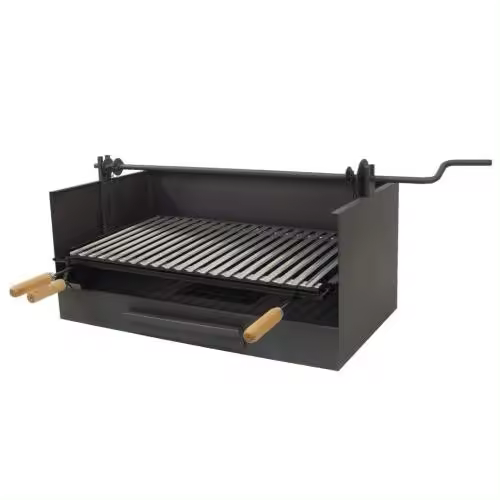 Cajon barbacoa IMEX EL ZORRO con elevador parrilla inox. 61x40x33cm - 1