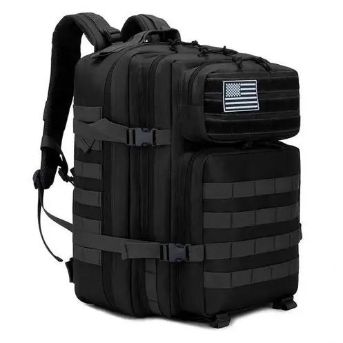 Generica Mochila Táctica Militar 50L (varios cololes disponibles) con 2 Parche Velcro - 1