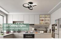 Lámpara De Techo LED Moderna En Tres Colores Instalación Superficial 220V Para Dormitorio Comedor Estilo Contemporáneo - details 0