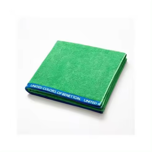 BENETTON Toalla de Playa 160x90cm 100% Algodón Verde - BENETTON - 68327 Toalla de playa Artículos y Complementos Textil Toalla - 1