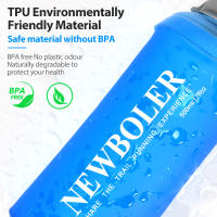 Botella De Agua Deportiva Plegable Y Ligera De 500ml Con Anillo En La Muñeca Antideslizante Para Correr Material TPU Suave - details 2