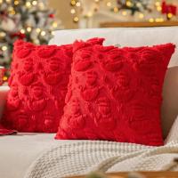 Funda De Cojín Navideña De 18x18 Pulgadas En Pelo Sintético Falso De Hombre De Nieve Para Sofá Y Silla Decoración De Invierno Para Sala De Estar - details 7