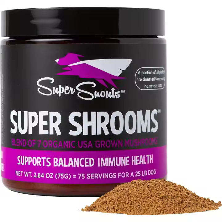 Super Snouts Super Shrooms - Suplemento inmunológico para perros y gatos - ¡Refuerza su sistema inmunológico de forma natural! - 1