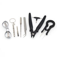 Kit De Herramientas Para Vape 9 En 1 Mini Billetera De Vape Con Jig De Bobina Aretes Y Tijeras Herramientas De Reparación Para Cigarrillos Accesorios De Vape - details 20
