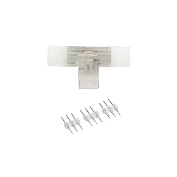 Ledkia Conector Tipo "T" para Tira LED CCT 220V AC Ancho 14 mm 14 mm - 1