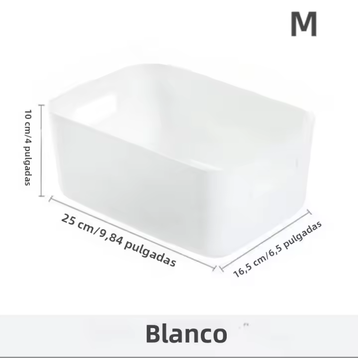 Cesta De Almacenamiento Portátil 1PC Tamaño Rectangular En Tres Dimensiones Adecuada Para Cocina Dormitorio Oficina - 1