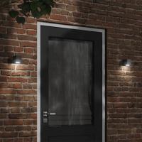 vidaXL Lámpara de exterior aluminio fundido a presión negro Con sensor No, Sí - details 0