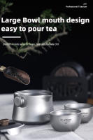 Tiartisan Hervidor De Agua De Titán 180ml Doble Capa Para Camping Al Aire Libre Portátil Ultraligero Duradero Sin Desgaste - details 2