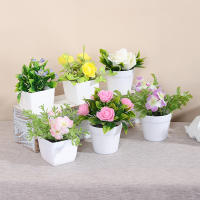 1SET De Plantas Simuladas En Maceta Para Decoración De Oficina Comercial Sala De Estar Estudio Courtyard Decoración Del Hogar Adecuado Para Mesas De Trabajo Y Espacios Comunes - details 18