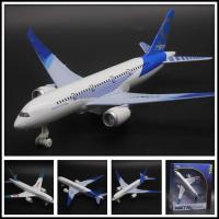 Modelo De Avión De Aluminio Boeing 787 24cm Con Luces Regalo Para Niños Hobby Coleccionables Metal Para Adolescentes Mayores De 14 Años - details 2