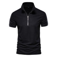 Polo de talla europea para hombre, camiseta informal de manga corta con solapa de verano, Top de Color sólido de talla europea para hombre - details 3