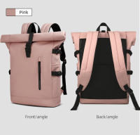 Mochila Impermeable Rolltop HK Para Hombres Y Mujeres Gran Capacidad Con Portátil Para Viajes Escuela Y Negocios Antirrobo Con USB - details 16