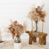 Ramo De Flores Artificiales Eucalipto Mistletoe Navidad Decoración Para Hogar Y Boda Dandelion Fake Floral Para Arreglo DIY - details 3